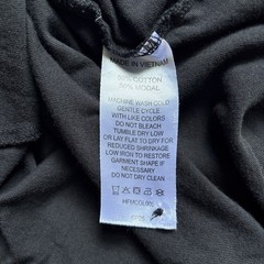 Quince Cotton Modal Long Sleeve Henley Tee Mens Medium Black Lightweight Capsule