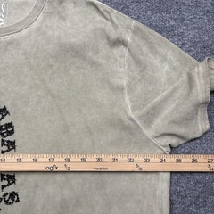 Valabasas Vintage T Shirt Mens XL Beige Hip Hop Tattoo Shop Bling Y2K Crew Neck
