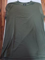 Cuts Split Hem Dark Army Green Men’s Tee Shirt XL