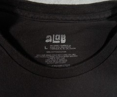 aLab Shirt Mens Large Black Skateboard Tee Streetwear Grim Reaper Skull Skeleton