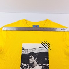 Bruce Lee x Shoe Palace T-Shirt Mens Large Yellow Short Sleeve Dragon Logo