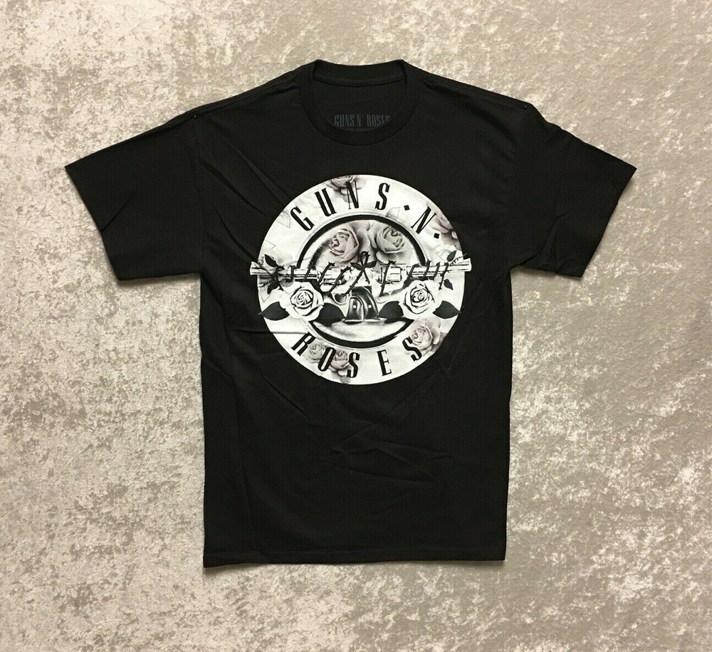 Guns N Roses Floral Fill Bullet T Shirt M L XL