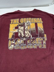 Vintage Wrangler Full Contact Sport Bull Rodeo T-Shirt USA Cowboy 90s Large L
