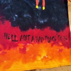 AC/DC Highway to Hell tie-dye T-shirt by liquid blue Hot Topic Small Angus Young