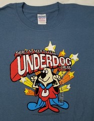 Vintage 2004 There’s no need to fear Underdog is here Cartoon shirt LARGE NEW