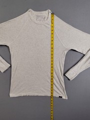Faherty Men Shirt S Gray Long Sleeve Thermal Waffle Knit Crew Neck Henley Tee