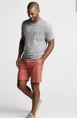 Peter Millar Size XL Crown Lava Wash Pocket Tee, Coastal Grey, NWT, $65