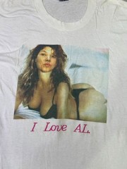 Vintage 1990s BVD Single Stitch I Love AL Graphic T Shirt White Made USA