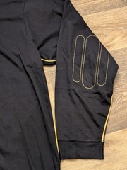 Avirex Shirt 2XL 00s Y2k Yellow Black Long Sleeve Elbow Pads