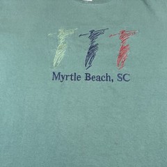 Myrtle Beach South Carolina Shirt Adult Medium Green Golf Beach Ocean Seashells