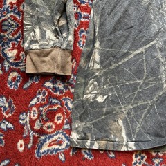 Vintage Ace Sportswear Shirt Mens XL Brown Mossy Oak Camo Henley Long Sleeve USA
