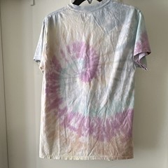 Looney Tunes Men’s Tie-Dye Graphic Print T-Shirt M Cotton Knit Crew Neck SS