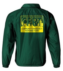 CERT jacket, Community Emergency Response Team jacket, Preparedness, Safety, SOS