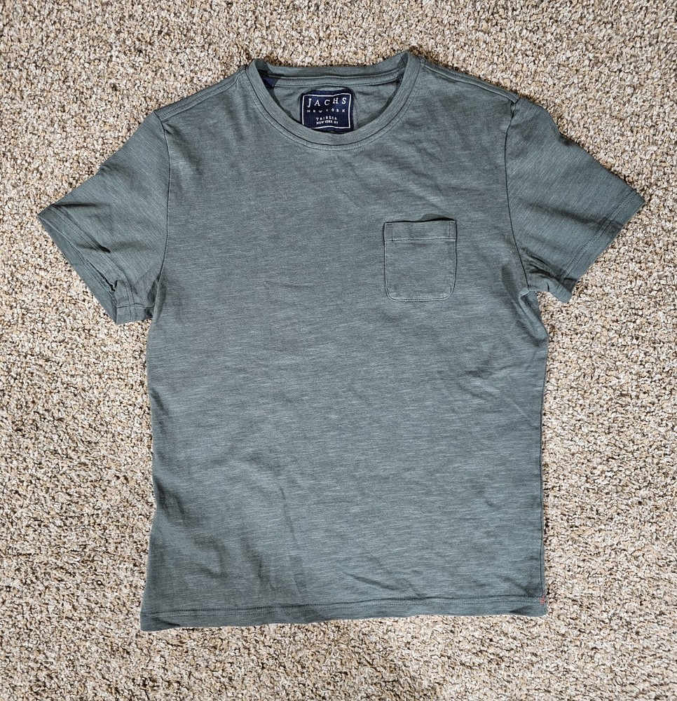 Jachs New York Tribeca Ultra Soft Green Tshirt Mens SMALL
