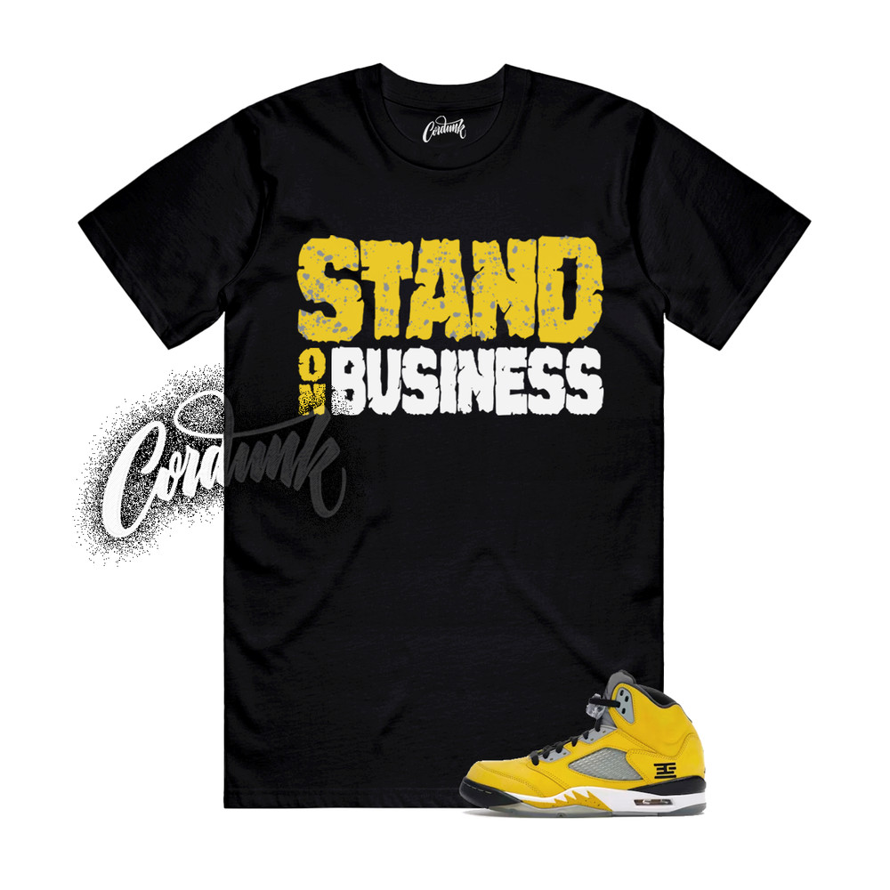 5 Tokyo Yellow Black White T Shirt Match SOB