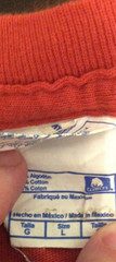 Vtg CIUDAD DE Mexico Graphic YAZBEK Men’s LARGE Temple Mayor Burnt Orange Crew