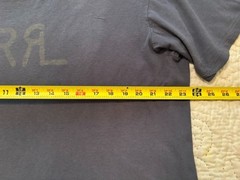 Vintage RRL Spell Out Logo Polo Ralph Lauren Gray Double R L T Shirt Men XL