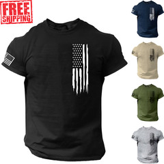 American Flag Shirt, Left Chest Flag, Patriotic, USA, 2A, 2nd Amendment