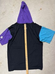 VTG 1990 NBA Charlotte Hornets Double Hood Starter Tee Made In Korea Large