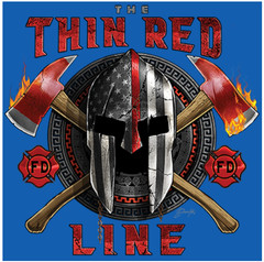 T-SHIRT-FIREFIGHTER-THIN RED LINE