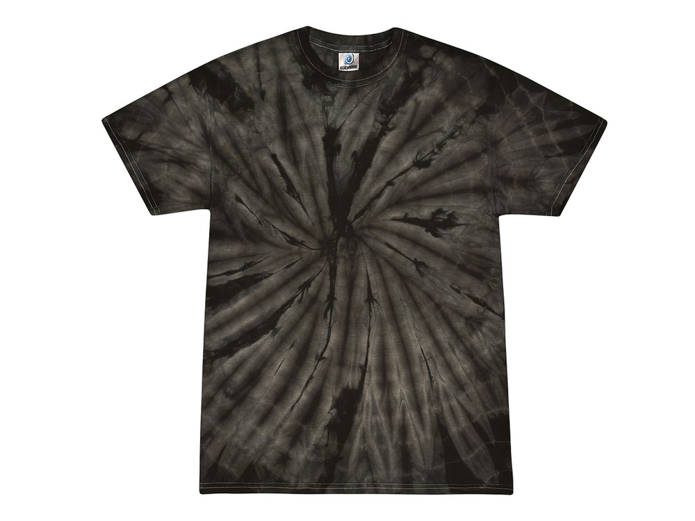 Black Tie Dye T-Shirts Adult & Kids S M L XL 2XL 3XL 4XL 5XL Cotton Colortone