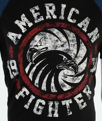 AMERICAN FIGHTER Bradley Black Blue Athletic Mens Crewneck T-shirt S-3XL NWT