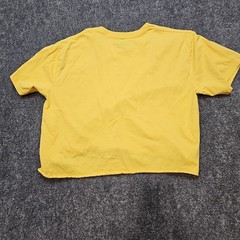 Diadora Running Cropped T-shirt Adult X-large Gold Yellow Griffing Logo