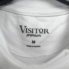 New Visitor Premium White Medium Beer Pong Champion Graphic T Shirt NWT