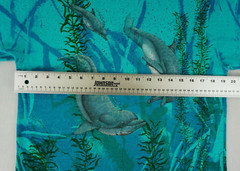 Vintage 90’s Hanes Dolphin shirt all over print tagged medium aquatic marine