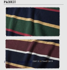 NON STOCK Ivy League Striped Crew Neck T Shirts Preppy Style Men’s Casual Tee