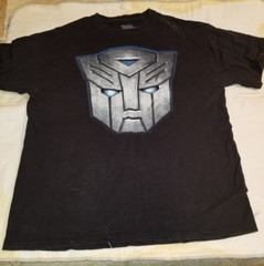 Transformers Revenge of the Fallen Men’s Black Cotton T-Shirt Size L 42/44
