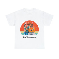 Customise Your Own Photo Unisex T-shirt – Retro Vintage Style