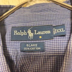 Ralph Lauren BLAKE XXL Blue Check Button-Down Shirt For 14Y+ Japan