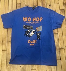 NY KNICKS WO HOP SHIRT LARGE 2026 BASKETBALL FINALS CHAMPIONS OG ANUNOBY #8 NYC