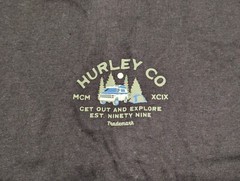 Hurley Men’s Everyday Explore Campin Short Sleeve Tee Shirt Dark Stone Grey XL