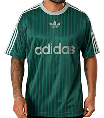 NEW MEN’S ADIDAS ORIGINALS TREFOIL POLY TEE SHIRT ~SIZE LARGE #JP1028 RARE!