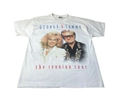 Vintage George & Tammy Shirt Large Country USA Reunion Tour 1995 Single Stitch