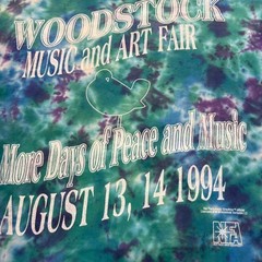Vintage Y2K Woodstock Peace and Music Tee 1994 tie‑dye Single Stitch Made In USA