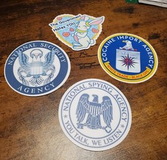 NASA STICKERS CIA NSA VARIETY PACK (9) 5 Year Warranty