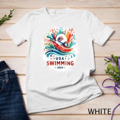 USA 2024 United States Athlete American Swimming 2024 USA Unisex T-shirt