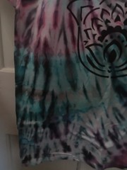 Tie-Dye Cotton t Hamsa Hand painted Graphic Short Sleeve XL T-Shirt L