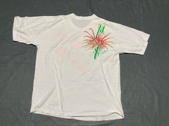 Vintage 80’s 90’s Panama Jack T-Shirt Adult Large White Neon Tropical Fish