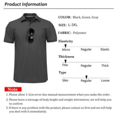 Mens Tactical Polo Shirt Short Sleeve Quick Dry Combat Short Sleeve Work Shirt