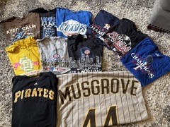 10 Pc 2XL – 4XL Majestic Fanatics MLB T-Shirt Bundle Lot. Championships. Jedi