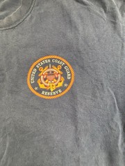USCG Reserve T-Shirt – Dark Navy Blue – Left Chest Logo