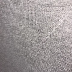 Jachs MFG Thermal Shirt Mens Large Gray Crewneck Lightweight Waffle Knit