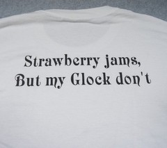 Strawberry Shirt Mens Large White Ben Baller Strawberry Jams But My Glock Dont