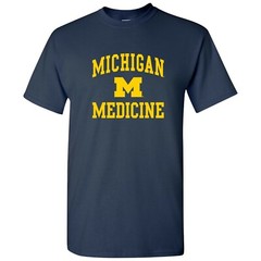 Michigan Wolverines Arch Logo Medicine T-Shirt – Navy