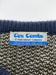 Disney VINTAGE Knit Sweater (Thick) Medium Acrylic Blue