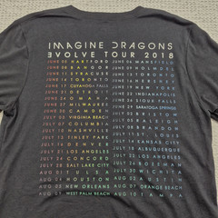 Imagine Dragons Shirt Mens Medium Black Evolve Tour 2018 Graphic Band Tee